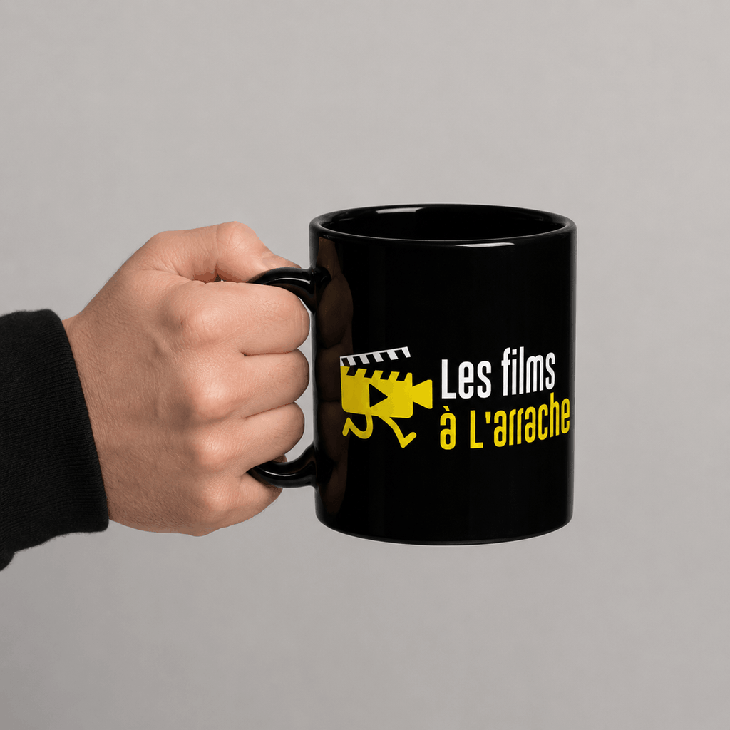 Mug brillant noir - Logo Les Films à l'Arrache
