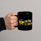 Mug brillant noir - Logo Les Films à l'Arrache